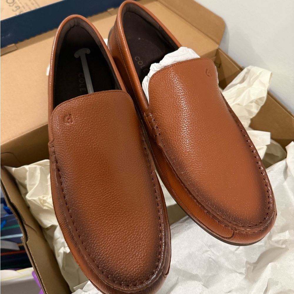 Men's Cole Haan Grant VNT Driver  British Tan 10 NIB